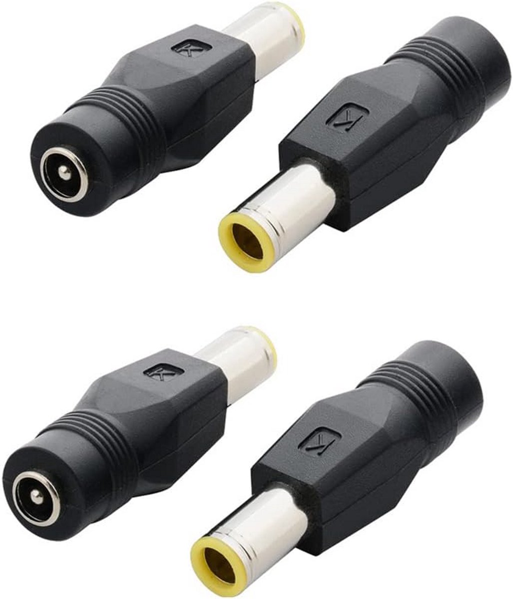 4 stuks DC 5,5x2,1 mm naar 8 mm adapter voor draagbare energiecentrale