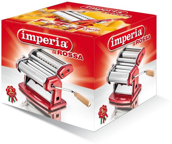 Pastamachine - Pastamaker - Verse Pasta Maken - 6-voudig Verstelbaar - 150 mm rolbreedte - Rood van Pastamachine — afbeelding 2