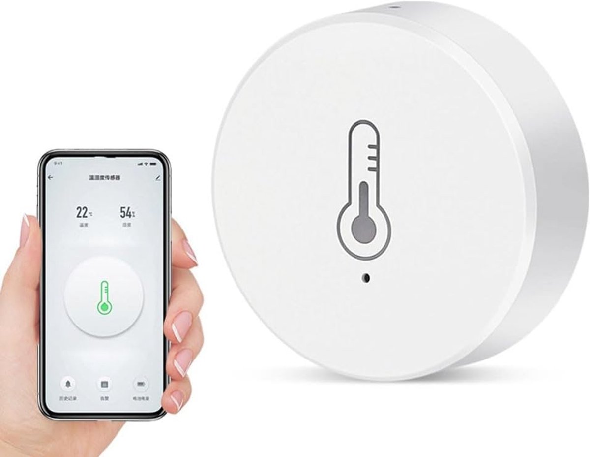 Slimme Thermometer en Hygrometer Sensor voor Zigbee Smart Home - Temperatuur en Vochtigheid Meten