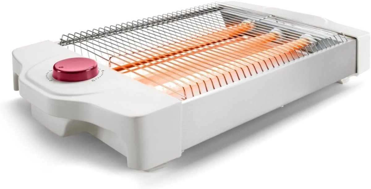 Broodrooster - 3 Warmteniveaus - Uitschuifbare kruimellade - 900W - Wit