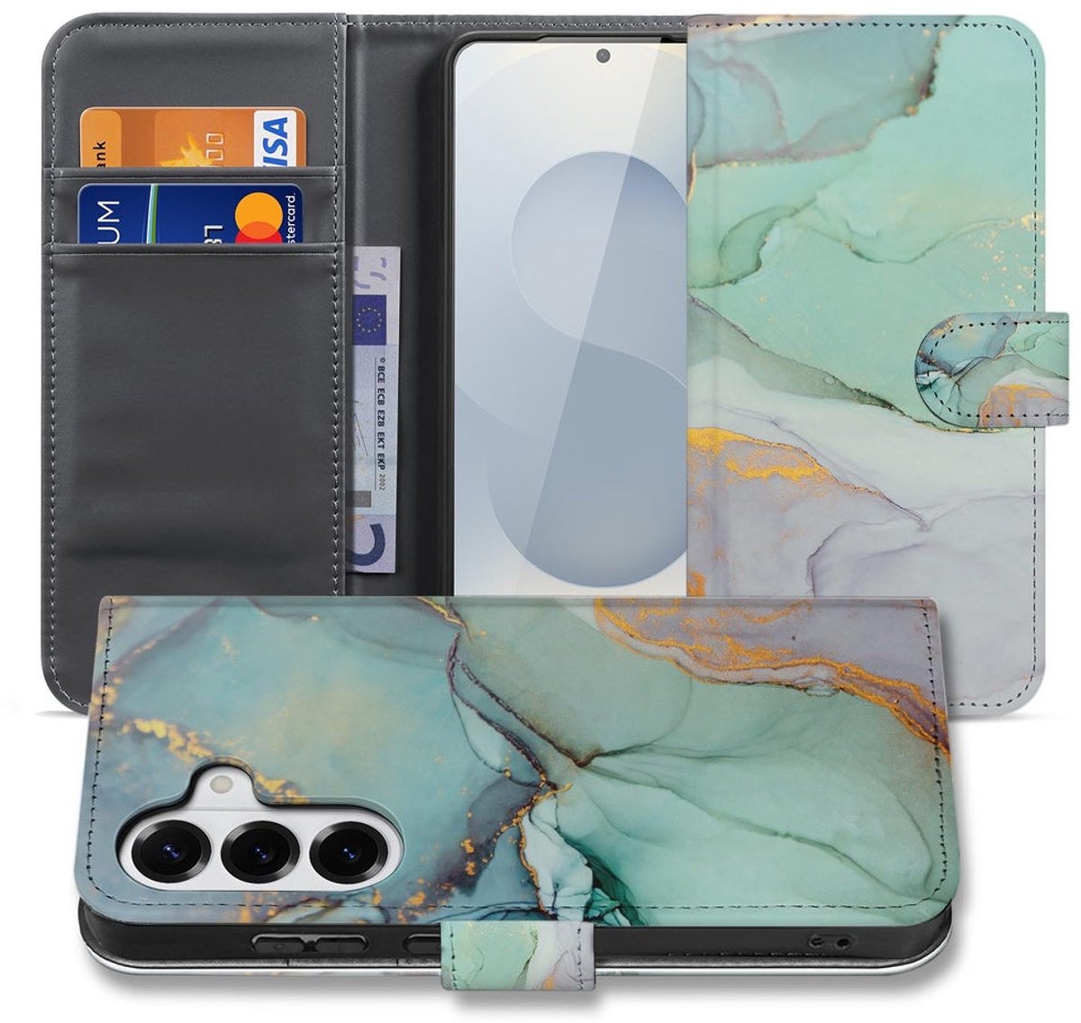 Samsung Galaxy S26 Bookcase Hoesje Watercolor Mix