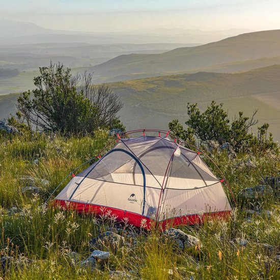 Allero Tent - Naturehike Tent - 2-persoons - Backpack Tent - Dubbellaags - Ultralicht - Lichtgrijs - Waterproof - Outdoor van Merkloos — afbeelding 4