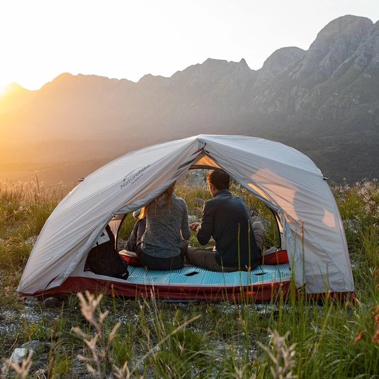 Allero Tent - Naturehike Tent - 2-persoons - Backpack Tent - Dubbellaags - Ultralicht - Lichtgrijs - Waterproof - Outdoor van Merkloos — afbeelding 3