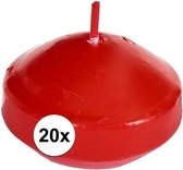 Spaas Floating Candles Drijfkaarsen - 20 Stuks -Rood