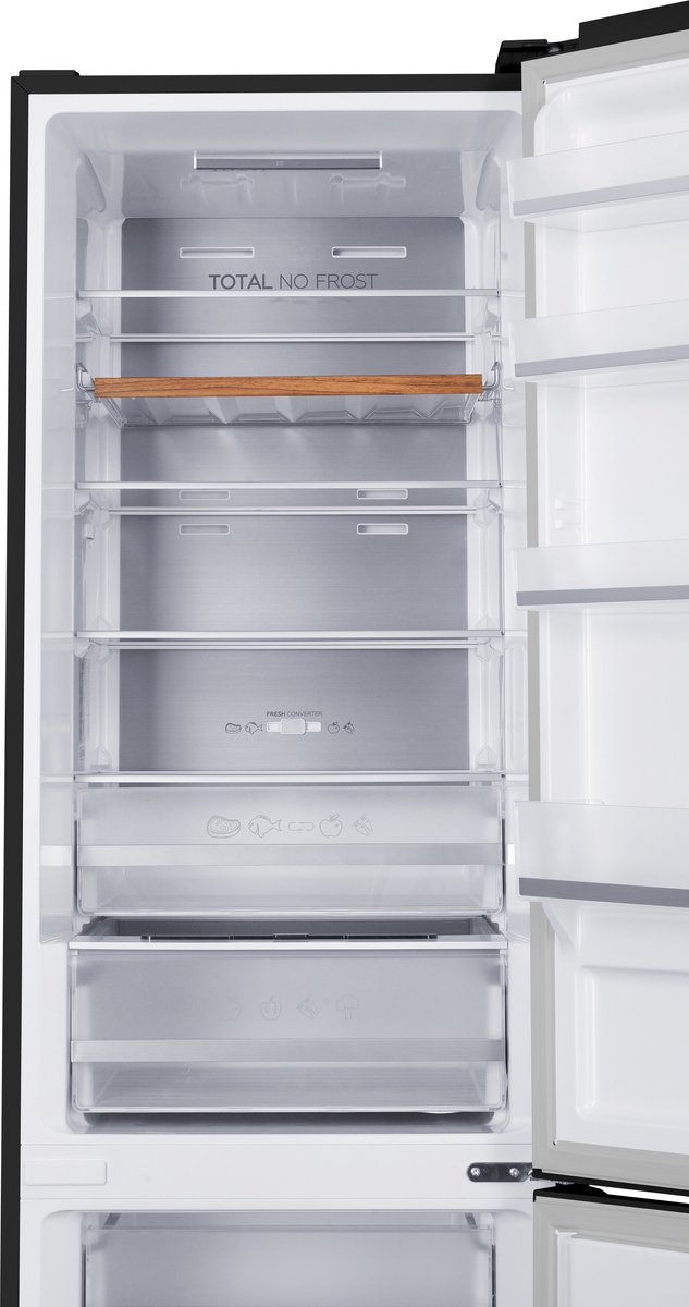 BONN388-NFD-040ADG - Koelvriescombinatie - Zuinig A-Label - 201 cm Hoog - Display - Fast Freeze - Multiflow - 5 Jaar Garantie - 377L - No Frost - Dark Grey — afbeelding 3