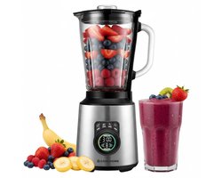 FusionPro Blender - Smoothie maker - 4 Programma's - 9 Snelheden -IJscrusher - LED Scherm - 800W - Grijs