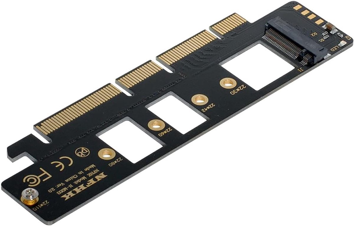 M.2 NVME Adapter - PCIe Extender - Snellere Opslag - M-key Ondersteuning - 110mm 80mm SSD