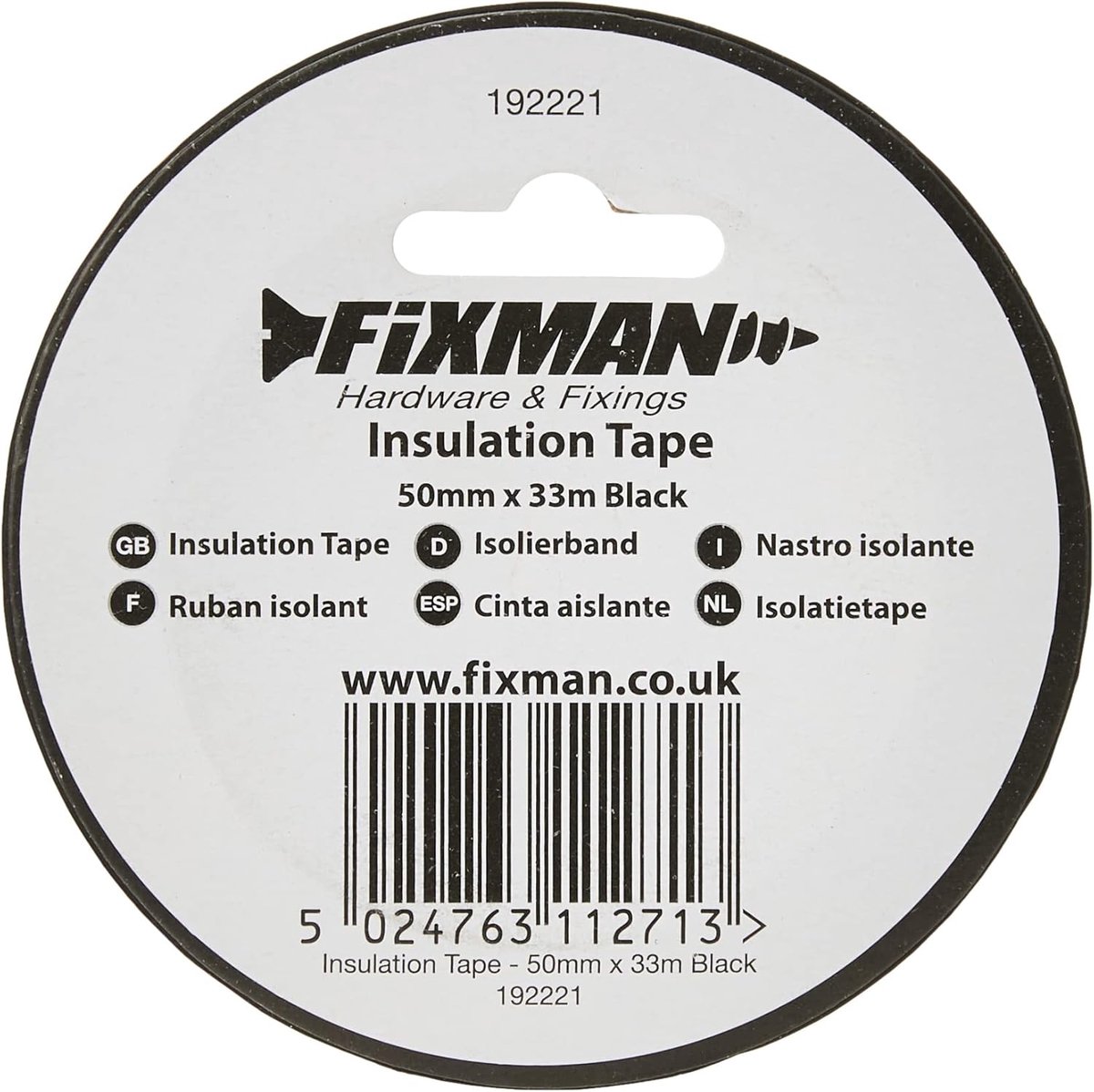 Isolatietape 50 mm x 33 m - Zwart voor Elektrische Toepassingen
