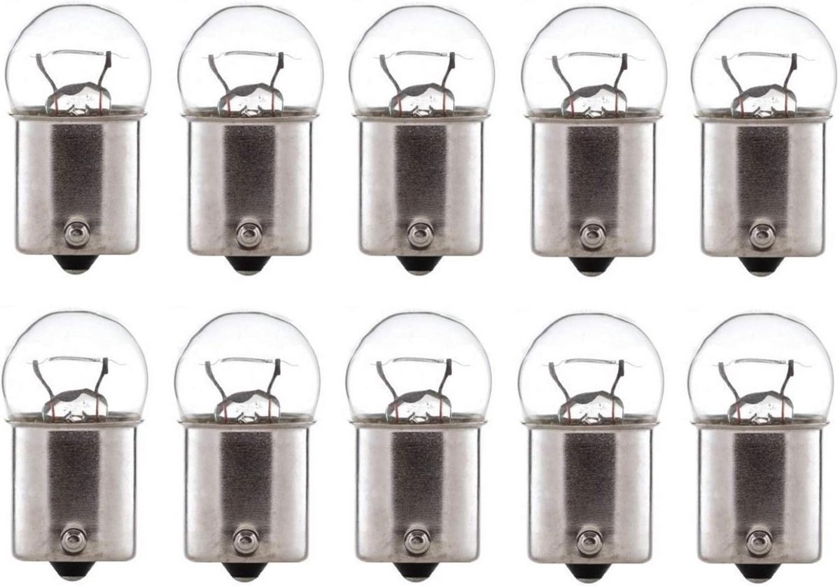 10x Gloeilamp 6V 10W BA15S voor Motorfiets en Bromfiets