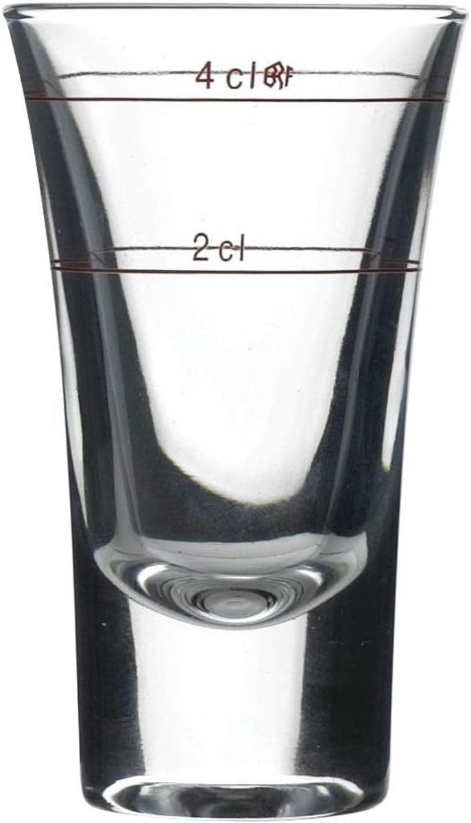 Dublino Borrelglas - 6 Stuks - 57 ml - Transparant - Ideaal voor Shots en Stamper