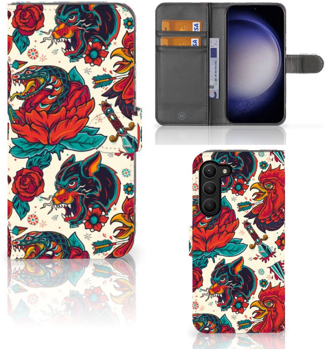 Book Case voor Telefoonhoesje met foto voor Samsung Galaxy S23 Plus Old Skool
