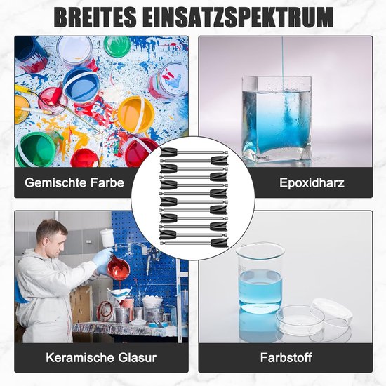 12 stuks epoxyhars verfroerders en mixers voor boormachines — afbeelding 4