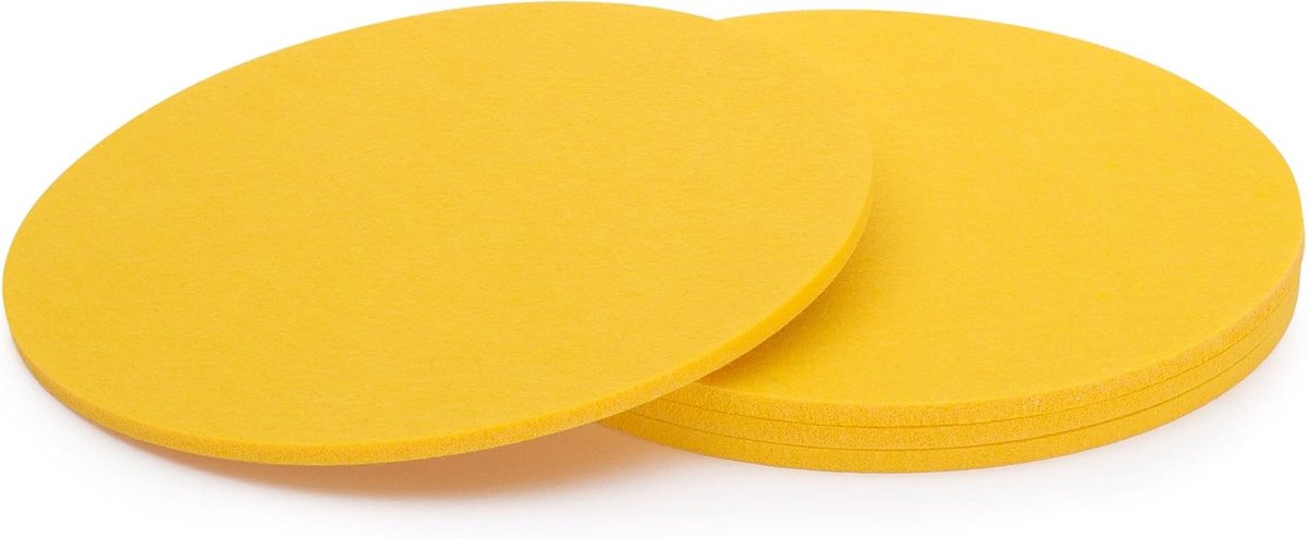 Ronde Vilten Onderzetters - Set van 4 - 25 cm - Verkrijgbaar in Diverse Kleuren