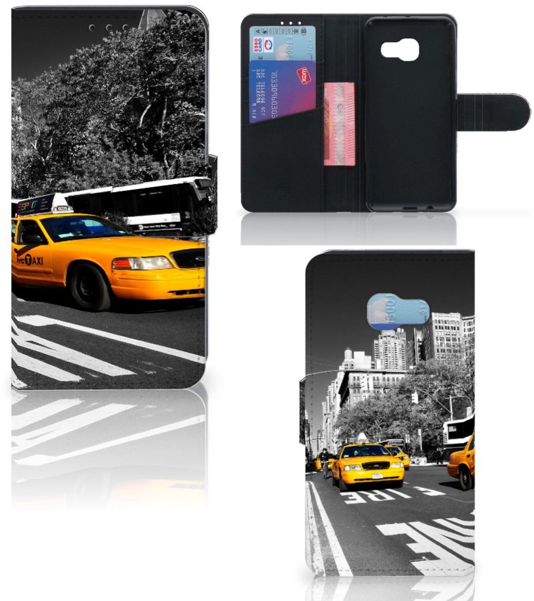 Book Case voor Samsung Galaxy A3 2017 Flip Cover New York Taxi