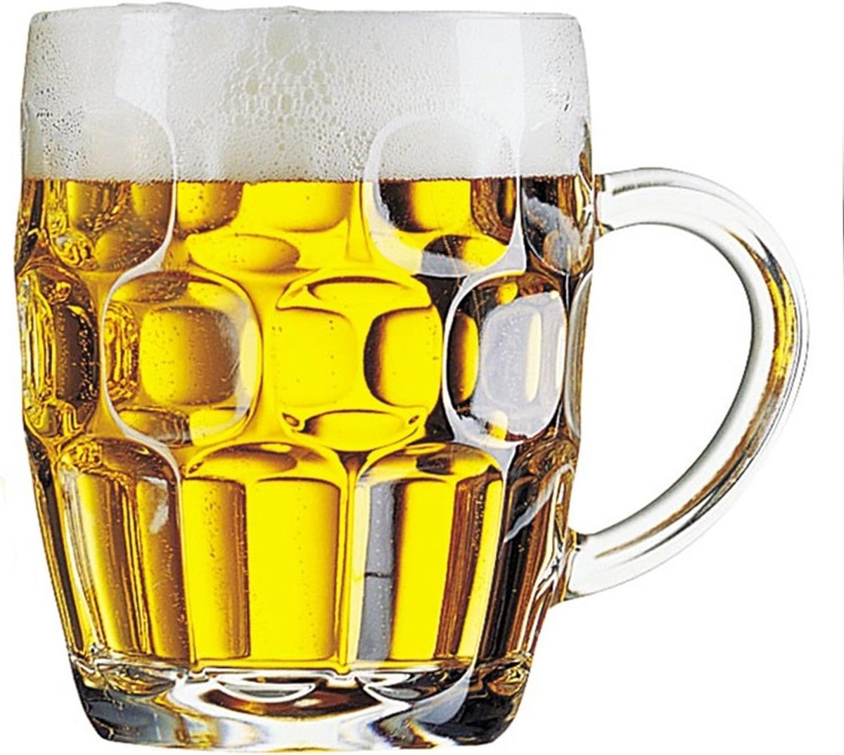 Bierglas met Handvat - 3 Stuks - 28 cl - Klassiek Design