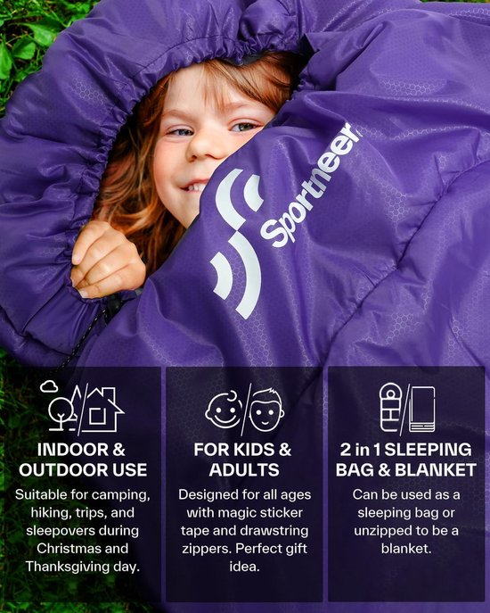 Outdoor Camping Slaapzak 3-4 Seizoenen - 220 x 85 cm - Draagbaar Ultralicht - Warme Zomer Slaapzakken - Kinderen Volwassenen - Trekking Reizen Wandelen van Merkloos — afbeelding 3