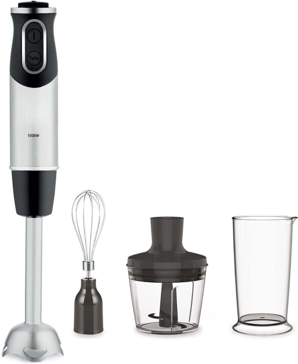 DYNA® Mixer staafmixer - Mixer - Mixer handmixer - Zilver/Zwart - 7cm x 7cm x 40cm; 1.76 kg