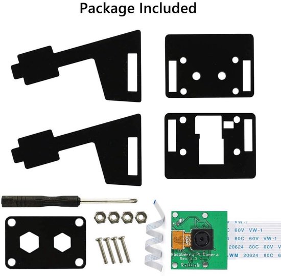 5MP 1080P Camera Module voor Raspberry Pi, Webcam met Behuizing en Flex Kabel van Merkloos — afbeelding 3