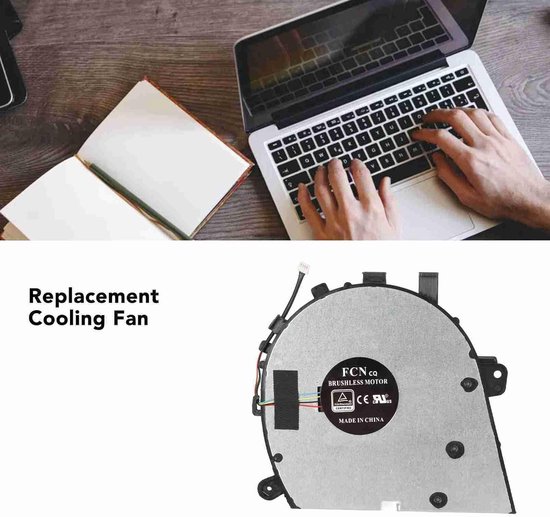 CPU Koelventilator voor Laptop - 4-pins Snelle en Stille Warmteafvoer voor Betere Prestaties