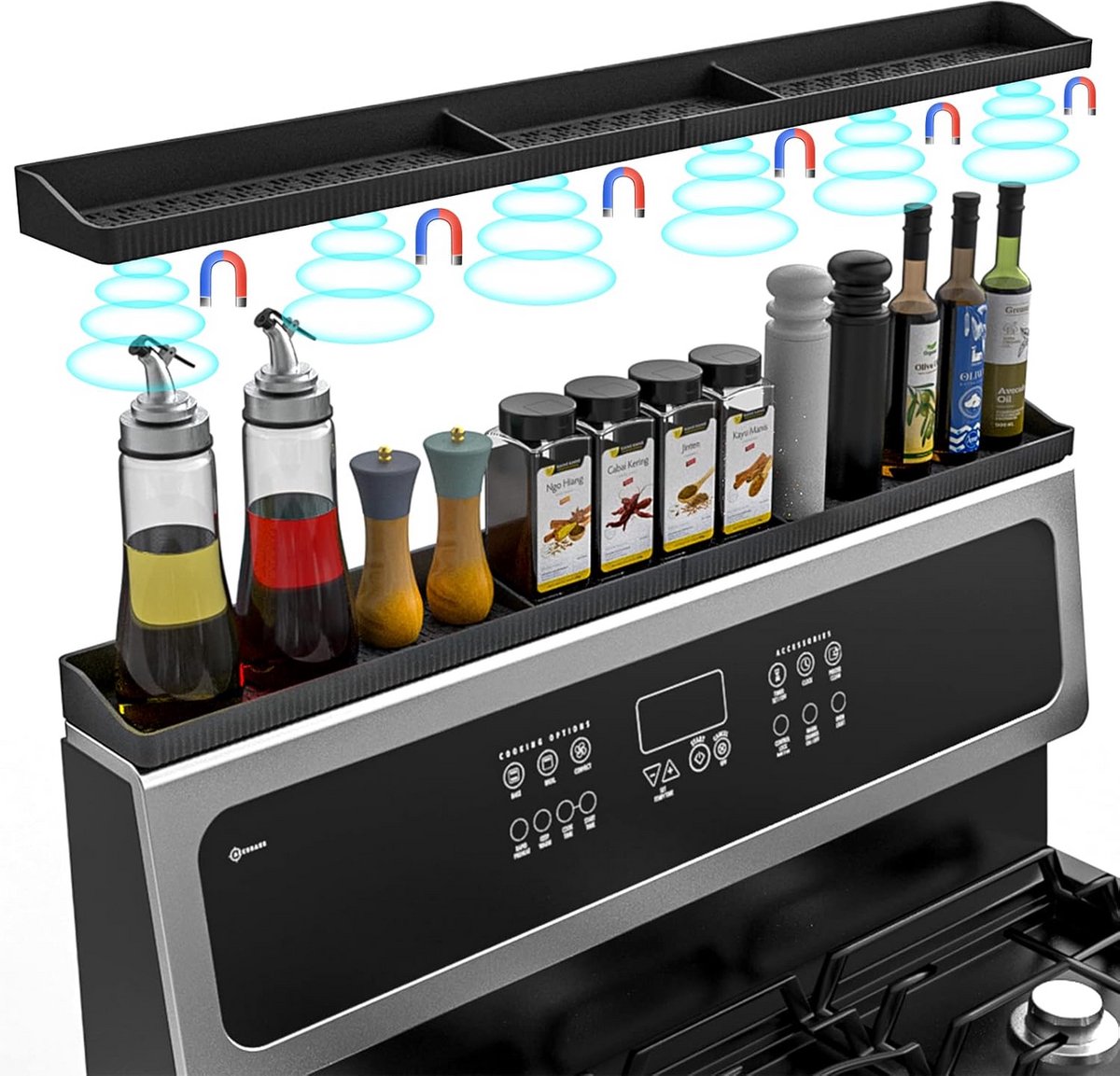 30 Inch Magnetische Siliconen Bovenkast Organizer voor Keuken