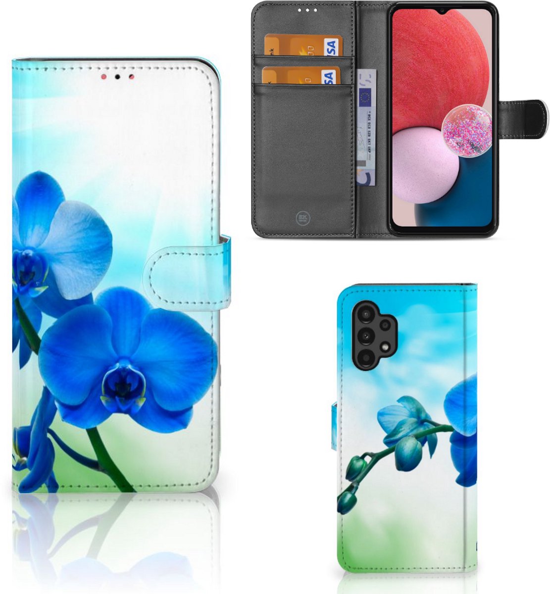 Samsung Galaxy A13 (4G) Hoesje Orchidee Blauw - Cadeau voor je Moeder