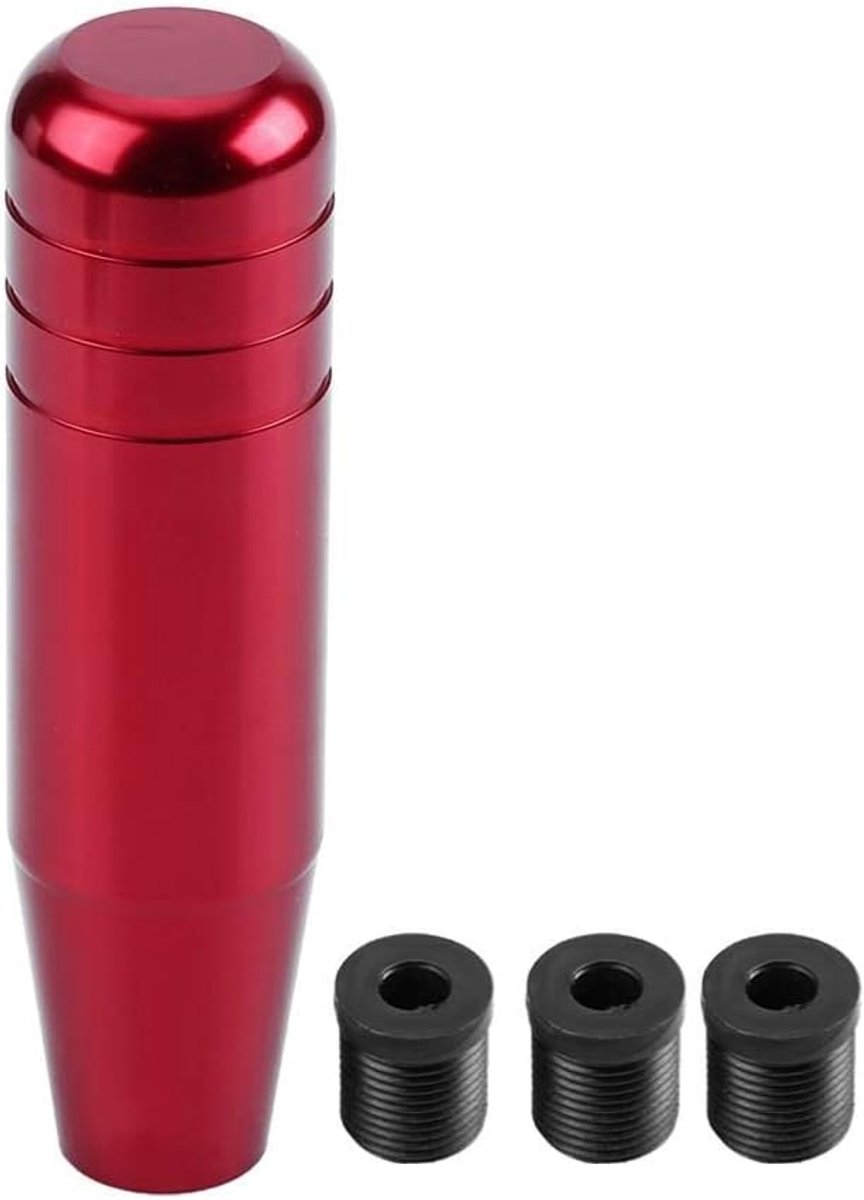 Universele Auto Handmatige Versnellingshendel 13cm - Aluminium Pookknop (Rood)