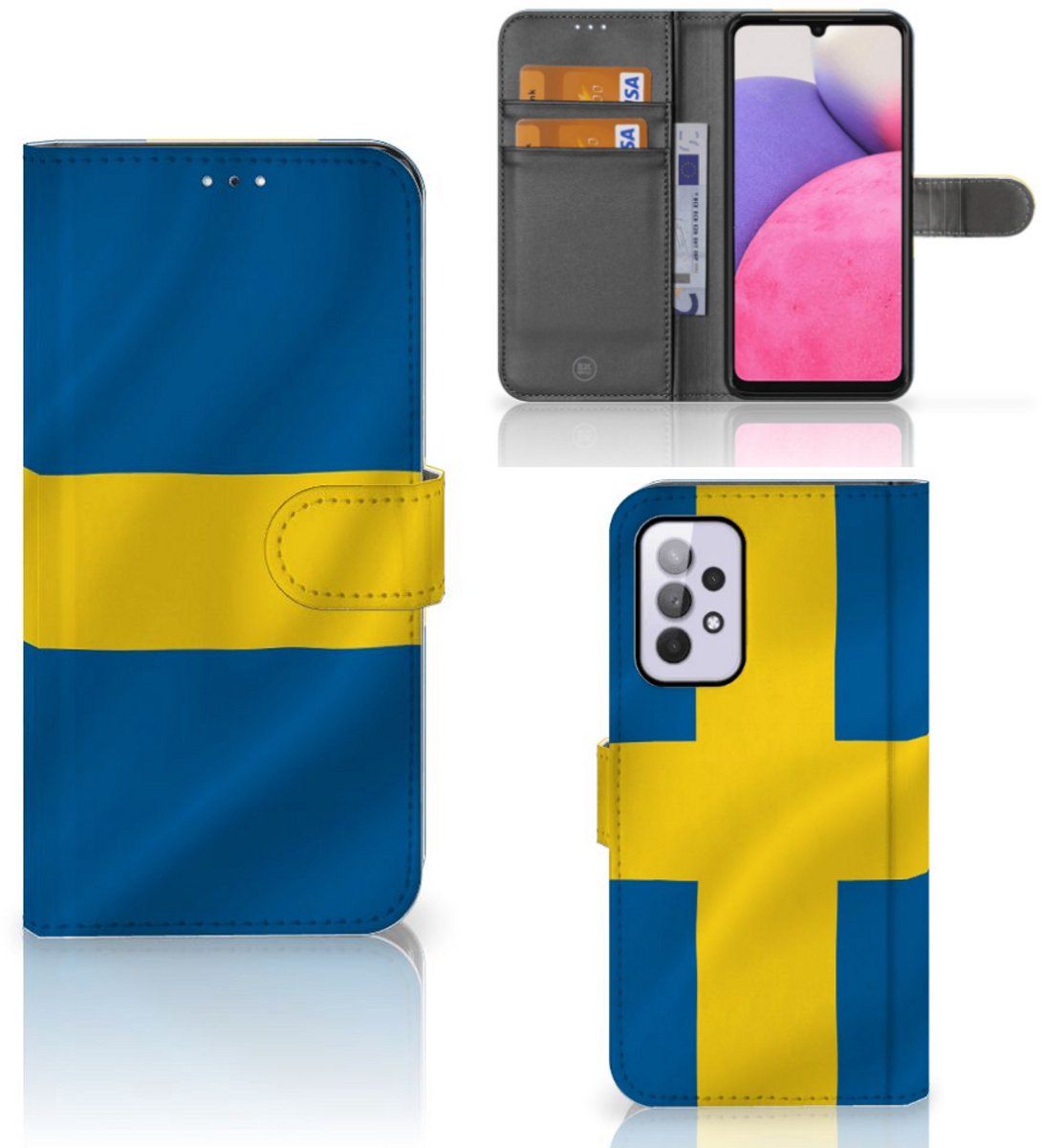 Book Case voor Samsung Galaxy A33 5G Bookstyle Case Zweden