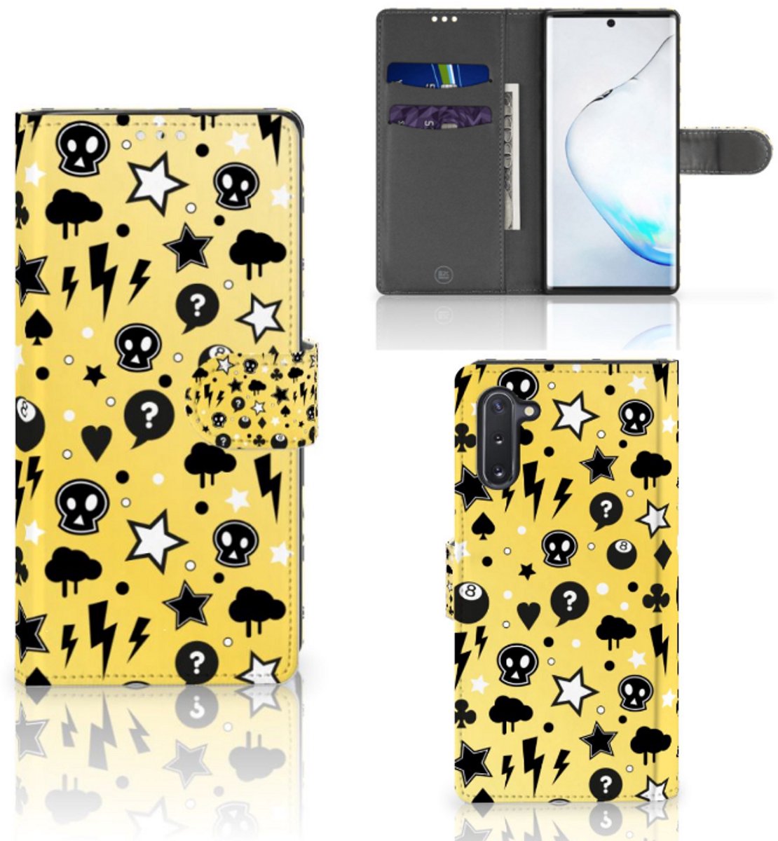Telefoonhoesje met Naam Samsung Galaxy Note 10 Punk Geel