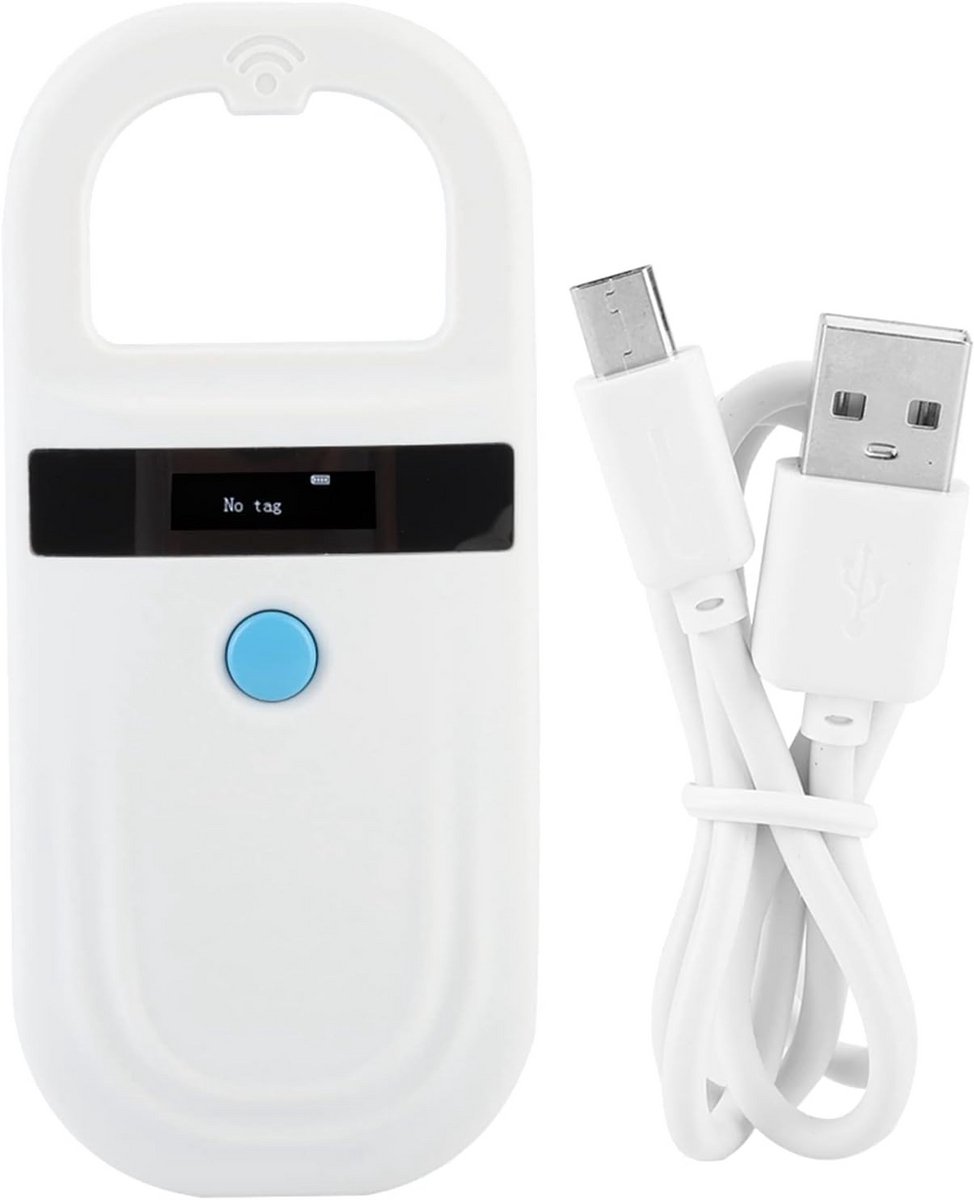 Oplaadbare Microchip Scanner voor Dieren - Handheld RFID-lezer met OLED-scherm