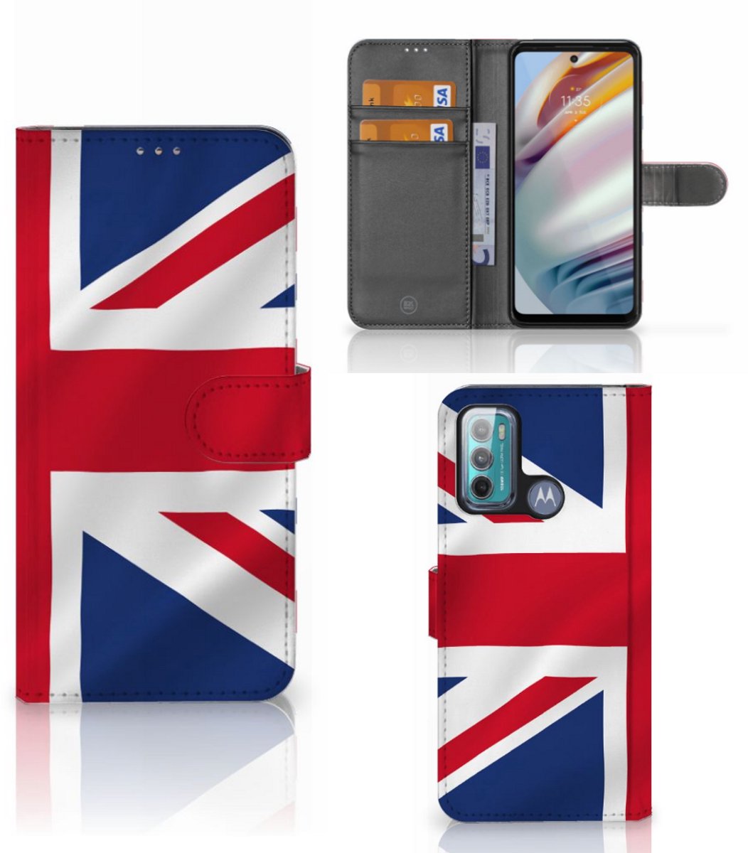 Motorola Moto G60 Bookstyle Case Groot-Brittannië