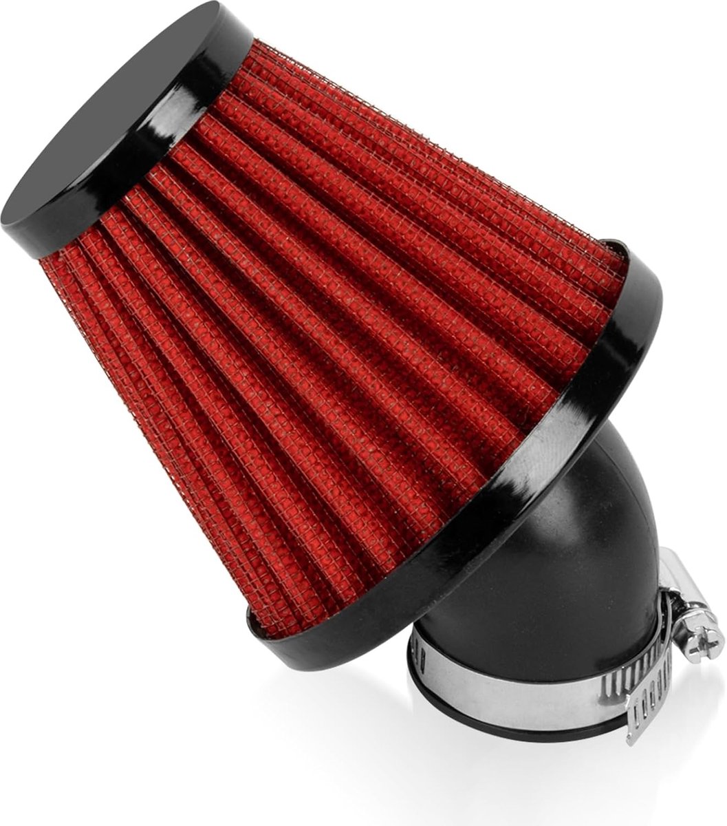 35mm Kegelfilter Luchtfilter voor Scooter en Motorfiets met 45 Graden Curve