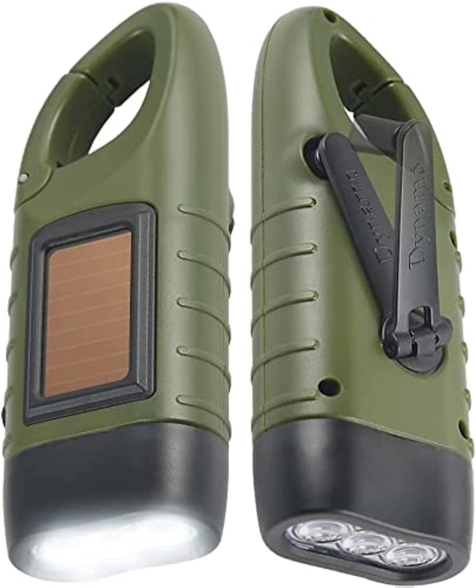 DYNA® Zaklamp opwindbaar - Zaklamp - Zaklampen - Groen - 10cm x 5cm x 2cm
