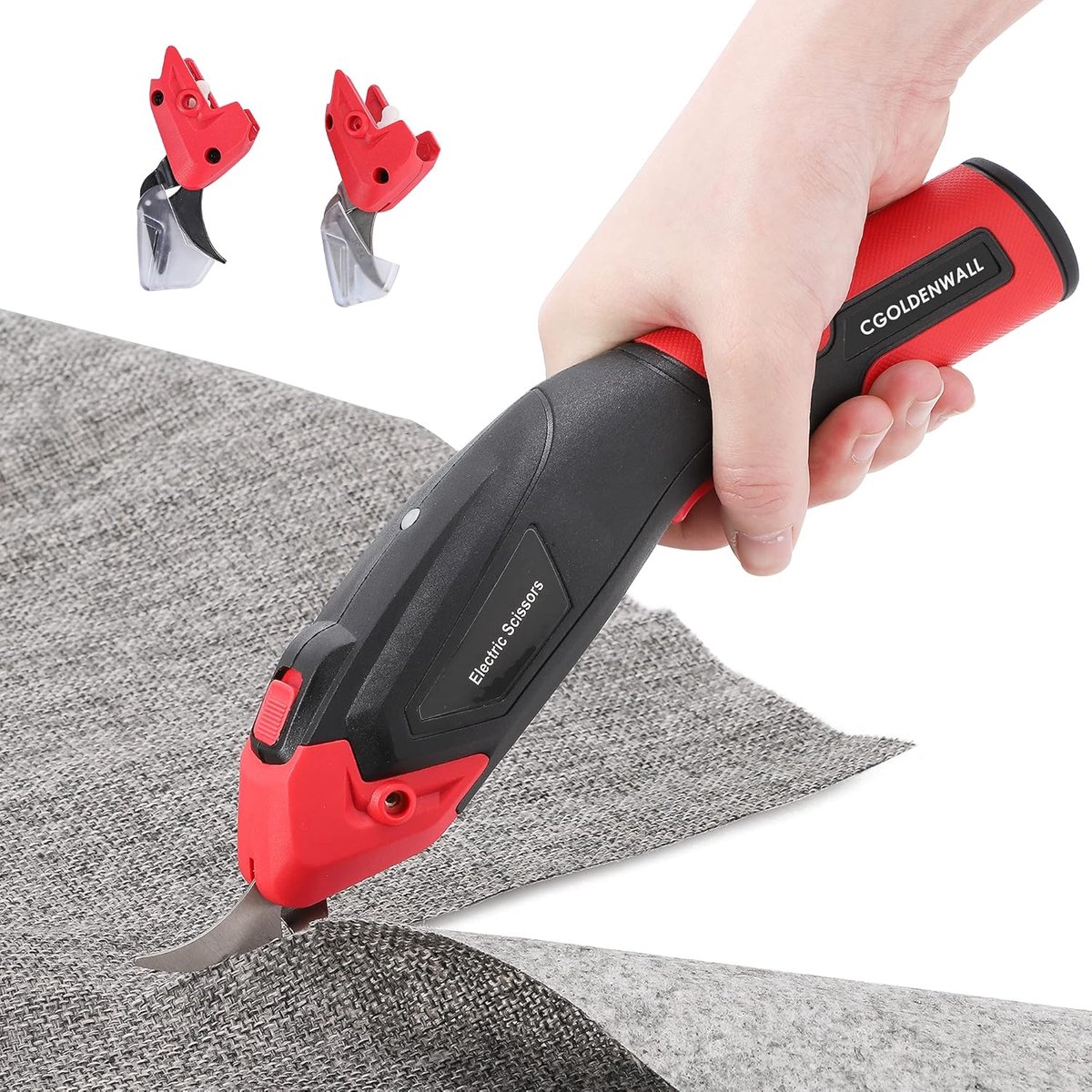 Draagbare Elektrische Stoffenschaar voor Leer, Papier, Tapijt en Karton - Max Snijdikte 6 mm