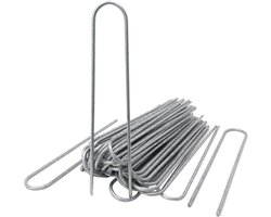 Grondankers 200 x 25 mm verzinkt - 50 stuks met staaldraad Ø 38 mm