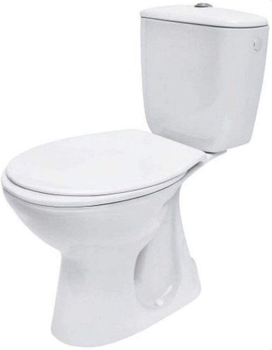 Keramisch staand toilet set met SoftClose en CleanOn technologie