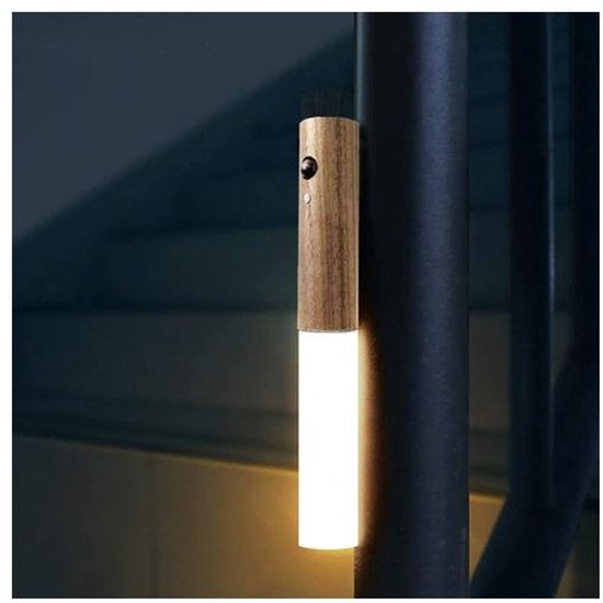 Nexxt 2-pack Led Nachtlampje Met Bewegingssensor - Warm Wit - Oplaadbaar - Lichtbruin van Merkloos — afbeelding 2