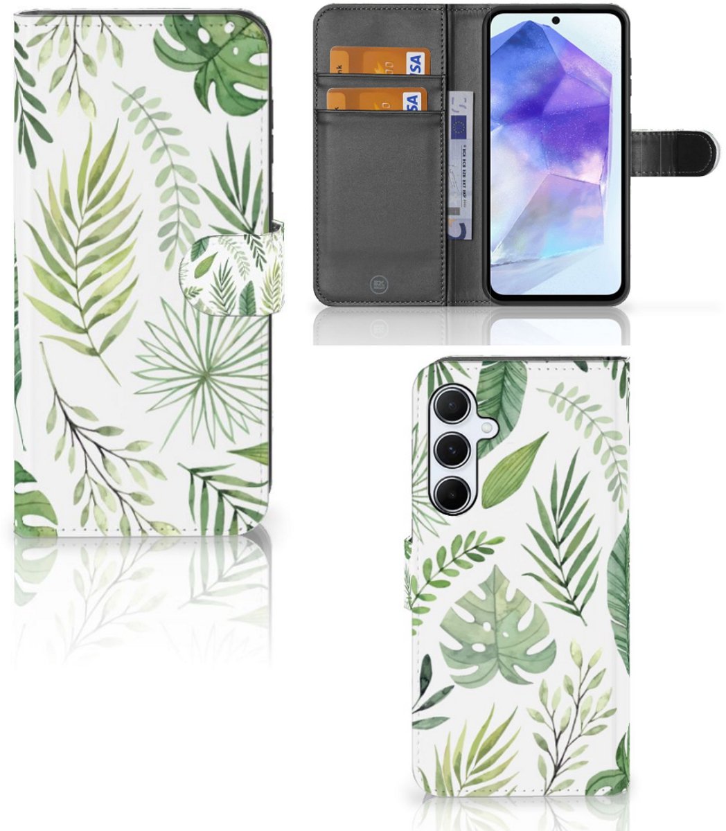 Samsung Galaxy A55 Hoesje Leaves