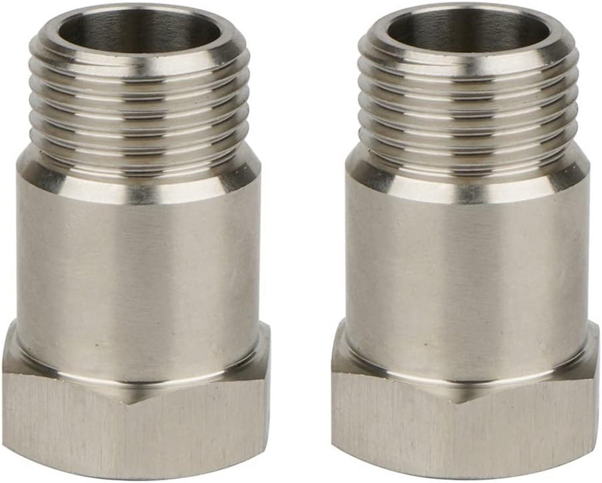 Zuurstof Sensor Adapter 2 Stuks M18 x 1.5 Universele Check Engine Light Eliminator