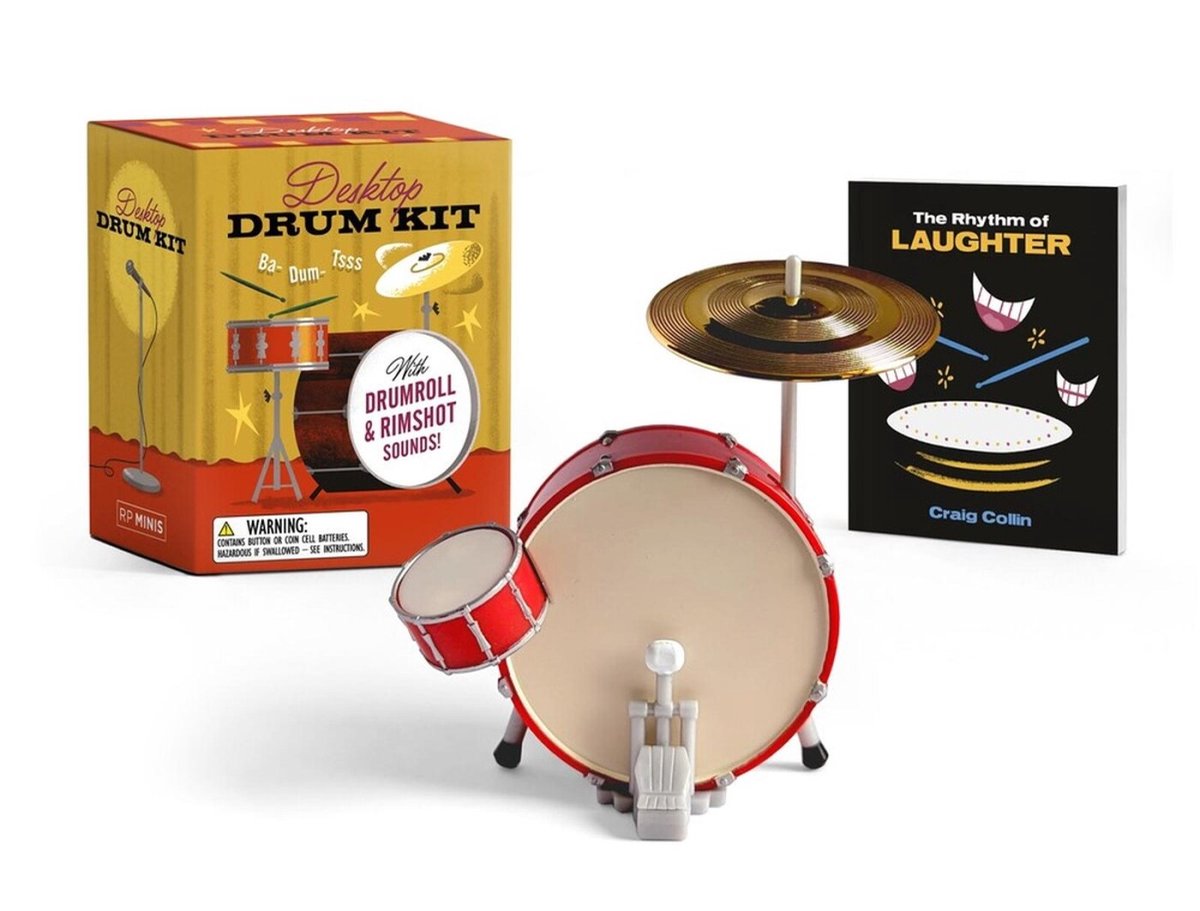 Rp Minis - Desktop Drum Kit, With Drumroll And Rimshot Sounds! [With Battery]