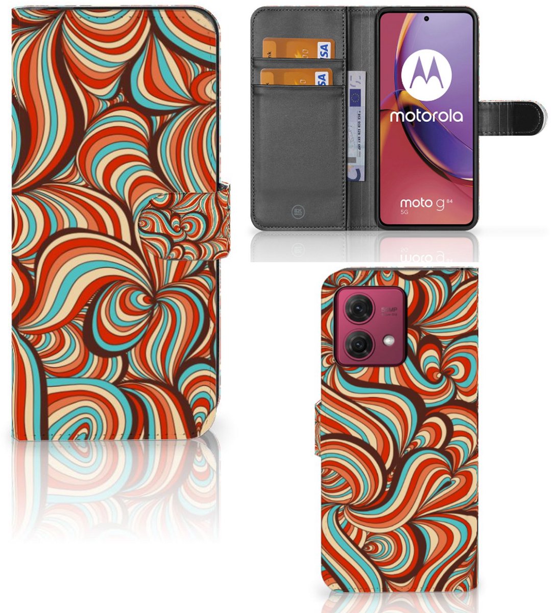 Motorola Moto G84 Hoesje Retro