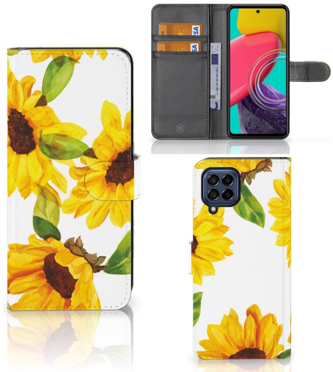 Hoesje voor Samsung Galaxy M53 Zonnebloemen