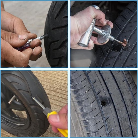 Reparatieset voor Banden - 80 Stukken, Inclusief Rubber Nagels en Schroevendraaiers — afbeelding 3