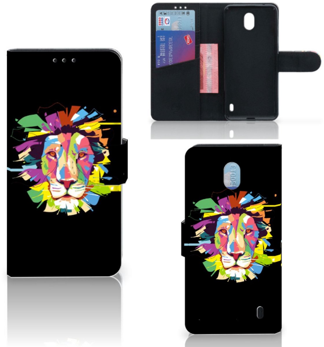 Nokia 1 Plus Leuk Hoesje Lion Color
