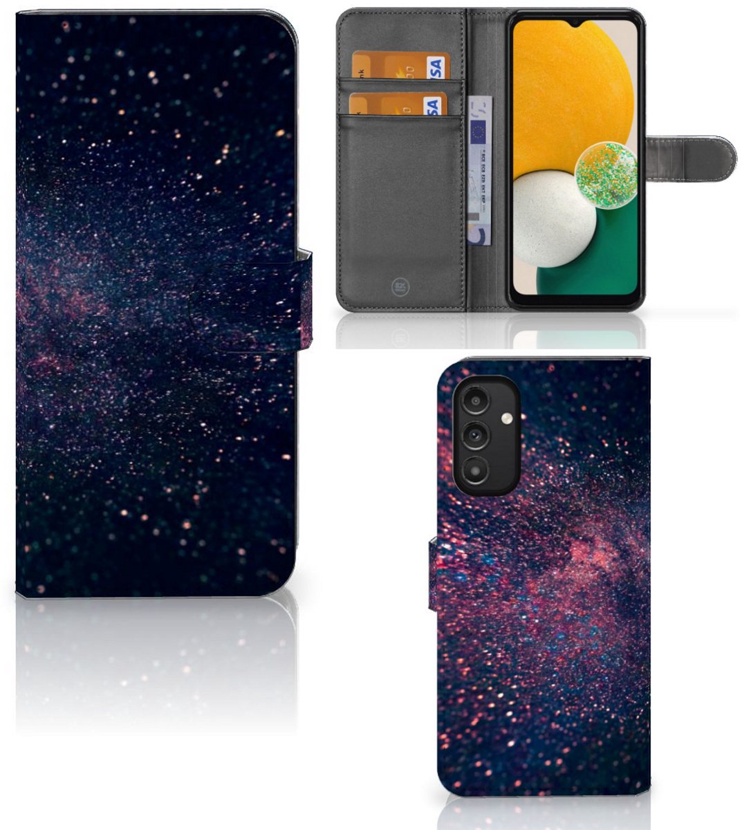 Samsung Galaxy A14 4G Book Case Stars