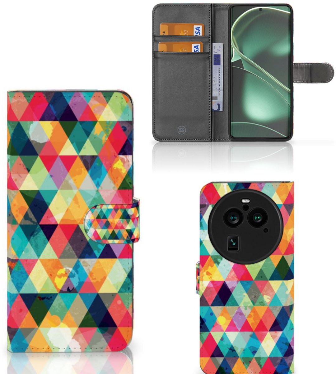 OPPO Find X6 Pro Telefoon Hoesje Geruit