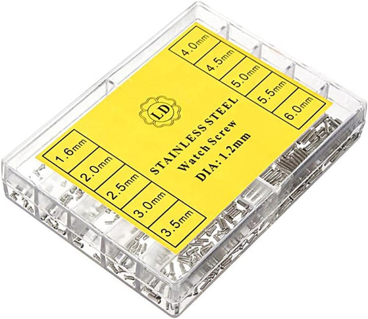 600pcs Horloge Achterdeksel Schroeven en Gereedschap - Diverse Maten voor Horlogereparatie