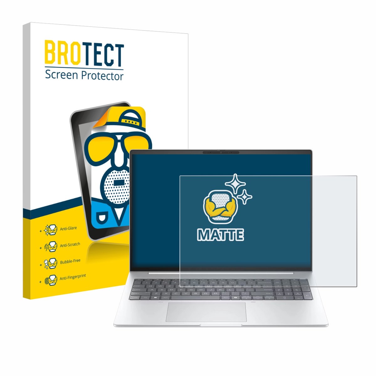 BROTECT - Screenprotector voor HP EliteBook 8 G1a 16" - Folie Beschermfolie matte