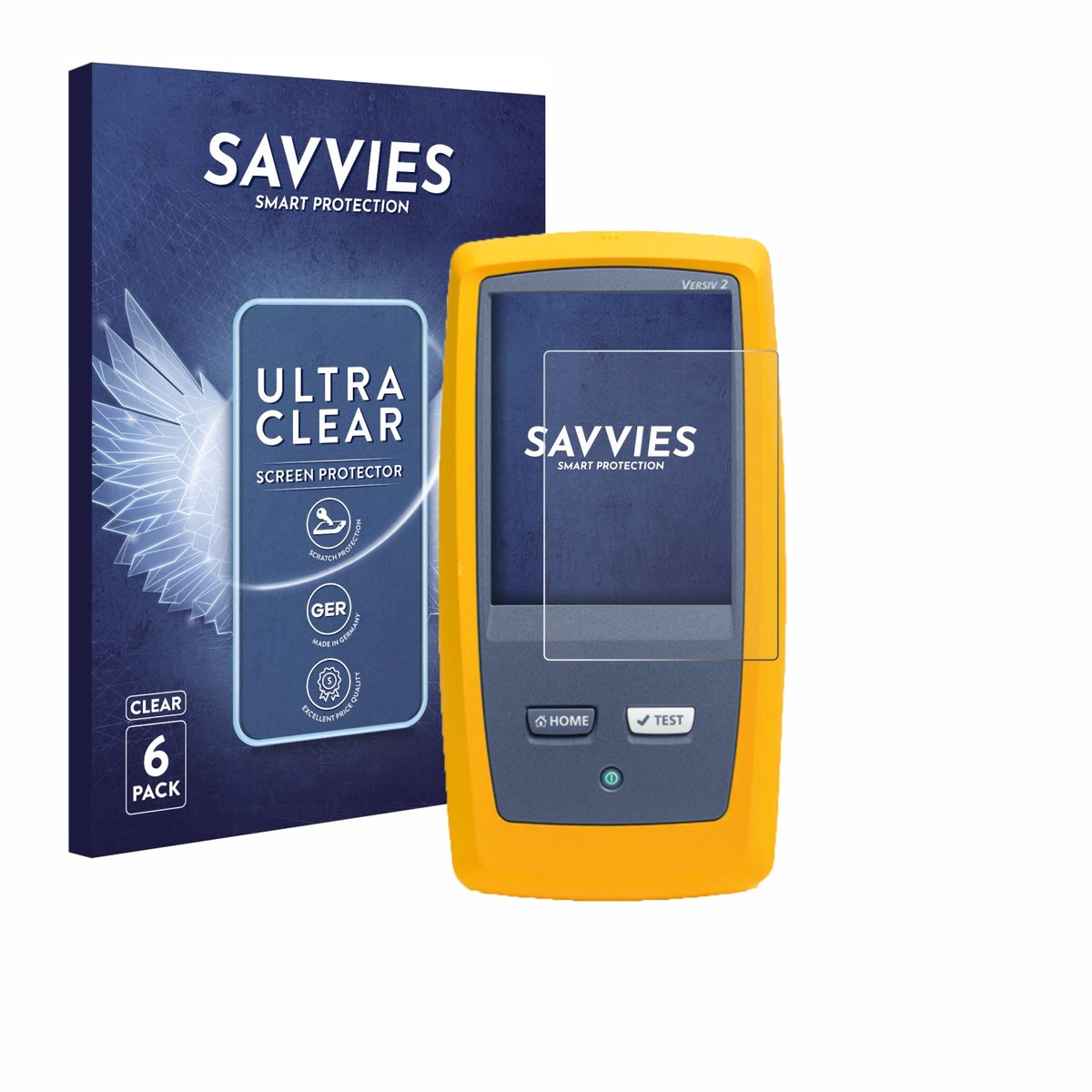 Savvies - Screenprotector voor Fluke DSX8000 - Folie Beschermfolie transparant 6 Stuks