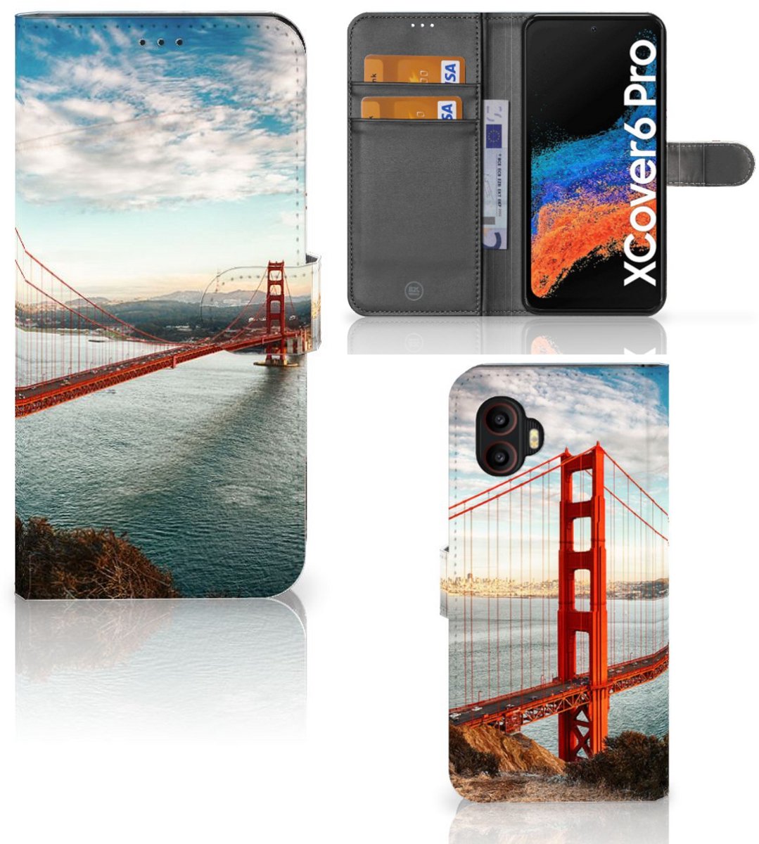 Samsung Galaxy Xcover 6 Pro Flip Cover Golden Gate Bridge