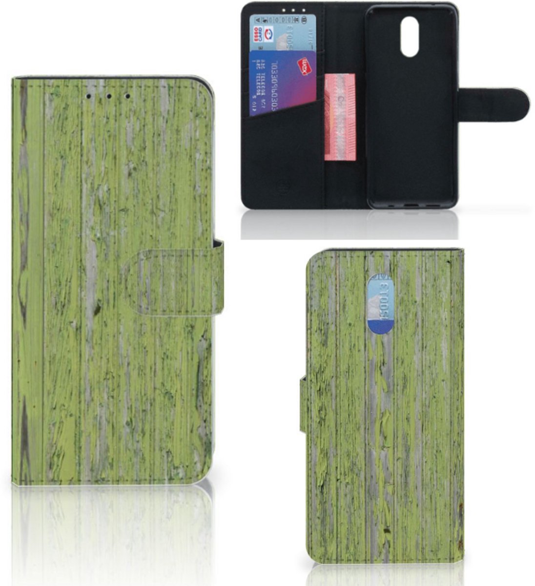 Nokia 2.3 Book Style Case Green Wood